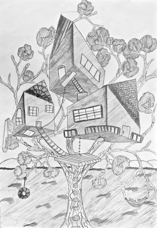 Wooden tree house. Vector drawing - Stock Illustration [79793866] - PIXTA